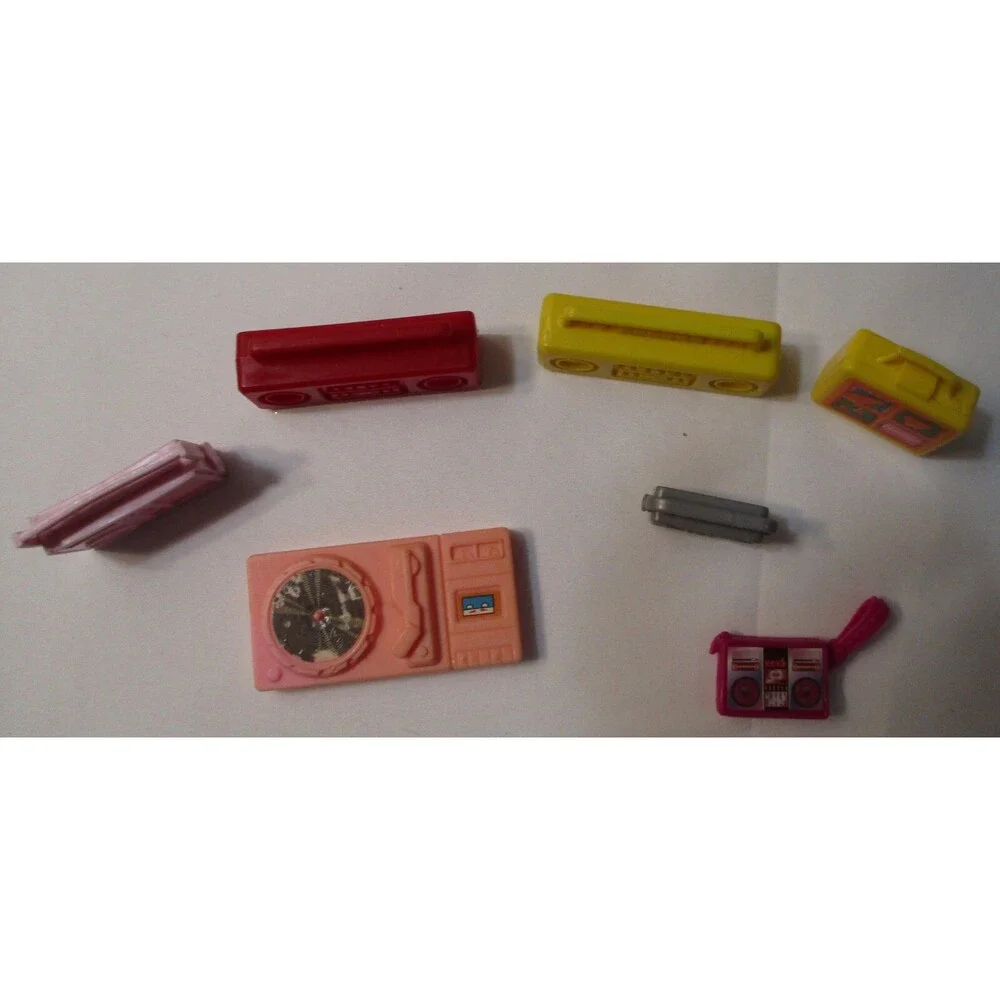 Barbie Doll Boombox & Record Player Lot of 7